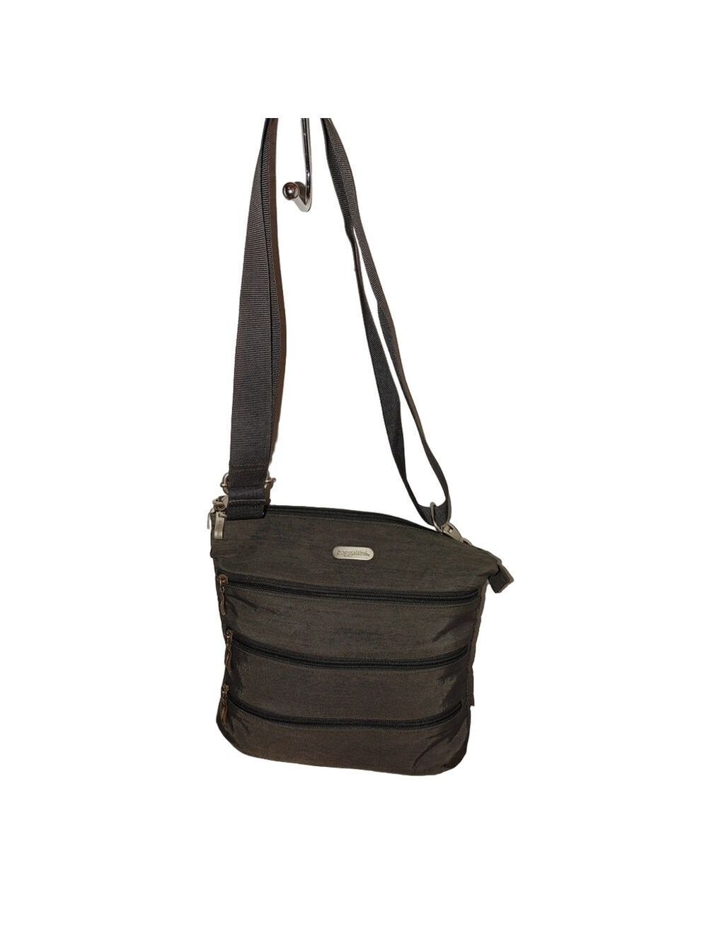 Baggallini Big Zipper RFID Travel Crossbody Bag